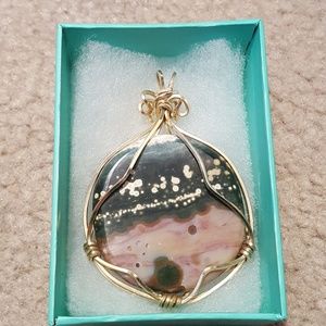 Picture Jasper Necklace Pendant